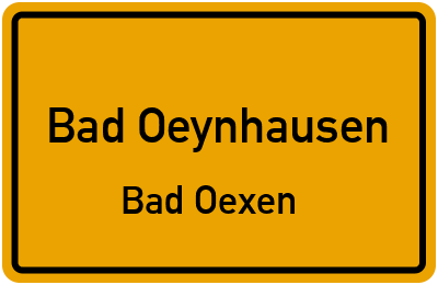Straßenverzeichnis Bad Oeynhausen Bad Oexen