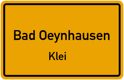 Straßenverzeichnis Bad Oeynhausen Klei