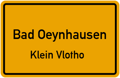 Straßenverzeichnis Bad Oeynhausen Klein Vlotho