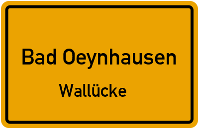 Straßenverzeichnis Bad Oeynhausen Wallücke