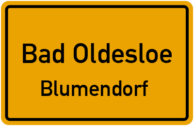 Straßenverzeichnis Bad Oldesloe Blumendorf