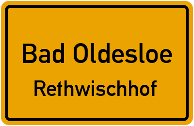 Straßenverzeichnis Bad Oldesloe Rethwischhof