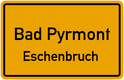 Straßenverzeichnis Bad Pyrmont Eschenbruch