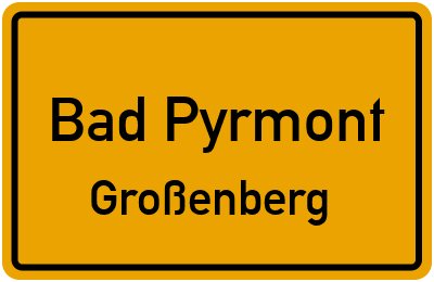 Straßenverzeichnis Bad Pyrmont Großenberg
