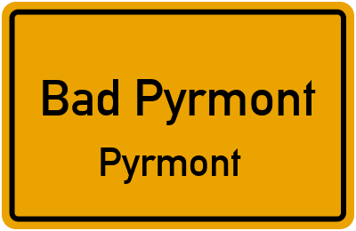 Straßenverzeichnis Bad Pyrmont Pyrmont