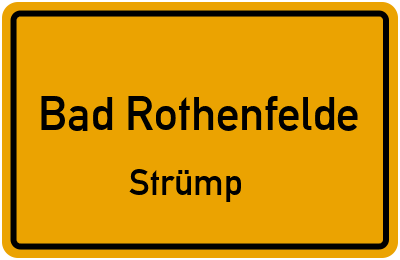 Straßenverzeichnis Bad Rothenfelde Strümp
