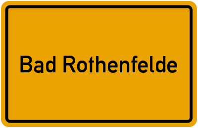 Ortsschild von Gemeinde Bad Rothenfelde in Niedersachsen
