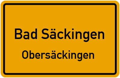 Straßenverzeichnis Bad Säckingen Obersäckingen