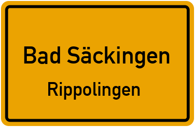Straßenverzeichnis Bad Säckingen Rippolingen