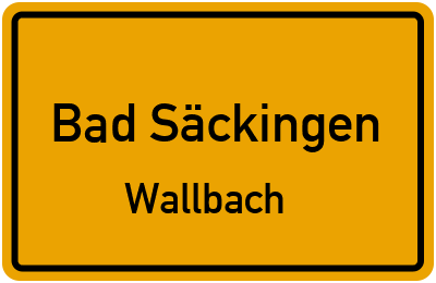 Straßenverzeichnis Bad Säckingen Wallbach