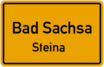 Ortsschild Bad Sachsa Steina