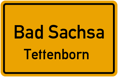 Ortsschild Bad Sachsa Tettenborn