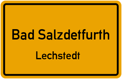 Ortsschild Bad Salzdetfurth Lechstedt