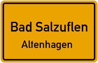 Straßenverzeichnis Bad Salzuflen Altenhagen