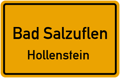Straßenverzeichnis Bad Salzuflen Hollenstein