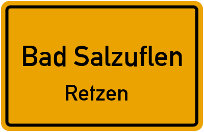 Straßenverzeichnis Bad Salzuflen Retzen
