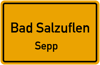 Straßenverzeichnis Bad Salzuflen Sepp