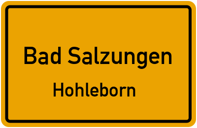 Straßenverzeichnis Bad Salzungen Hohleborn