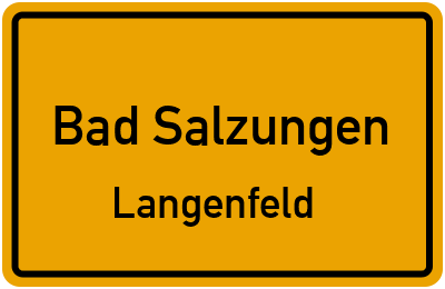 Straßenverzeichnis Bad Salzungen Langenfeld