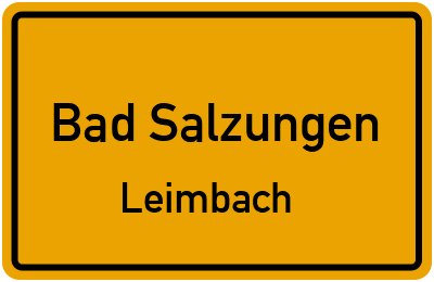 Straßenverzeichnis Bad Salzungen Leimbach