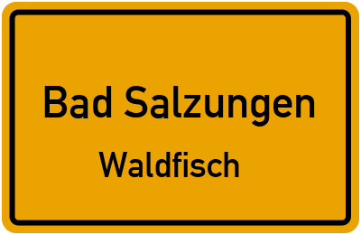 Straßenverzeichnis Bad Salzungen Waldfisch