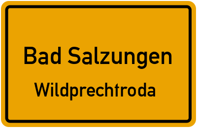 Straßenverzeichnis Bad Salzungen Wildprechtroda