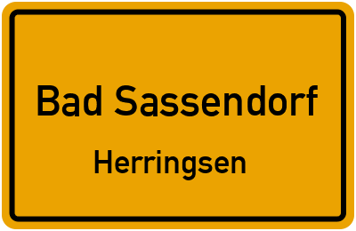 Ortsschild Bad Sassendorf Herringsen