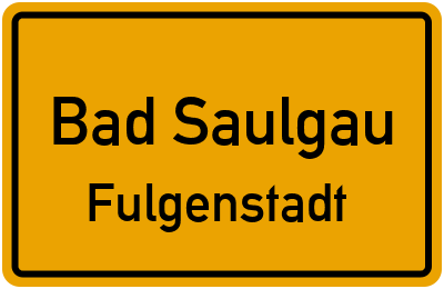 Straßenverzeichnis Bad Saulgau Fulgenstadt