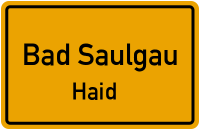 Straßenverzeichnis Bad Saulgau Haid
