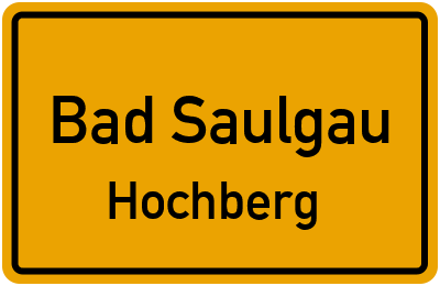 Straßenverzeichnis Bad Saulgau Hochberg