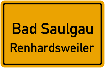 Straßenverzeichnis Bad Saulgau Renhardsweiler