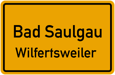 Straßenverzeichnis Bad Saulgau Wilfertsweiler