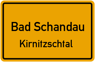 Straßenverzeichnis Bad Schandau Kirnitzschtal