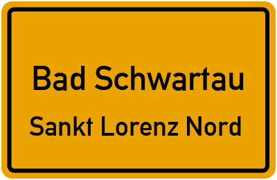 Straßenverzeichnis Bad Schwartau Sankt Lorenz Nord