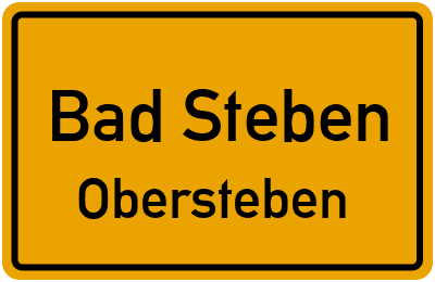 Straßenverzeichnis Bad Steben Obersteben