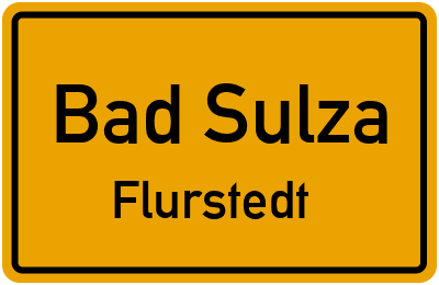 Straßenverzeichnis Bad Sulza Flurstedt