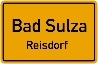 Straßenverzeichnis Bad Sulza Reisdorf