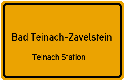 Straßenverzeichnis Bad Teinach-Zavelstein Teinach Station