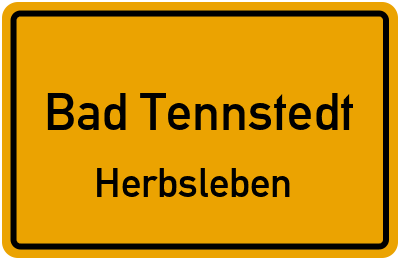 Straßenverzeichnis Bad Tennstedt Herbsleben