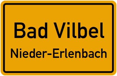 Straßenverzeichnis Bad Vilbel Nieder-Erlenbach