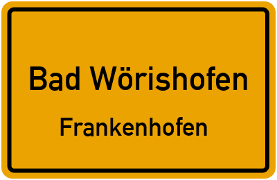 Ortsschild Bad Wörishofen Frankenhofen
