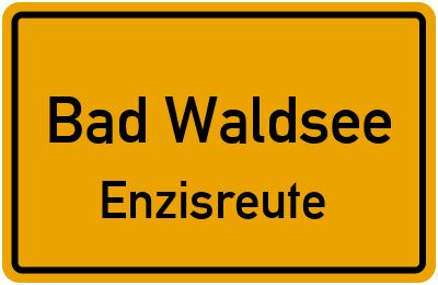 Straßenverzeichnis Bad Waldsee Enzisreute