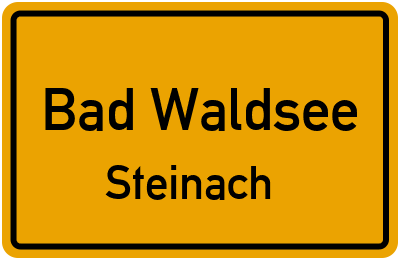 Straßenverzeichnis Bad Waldsee Steinach