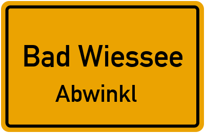 Straßenverzeichnis Bad Wiessee Abwinkl