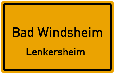 Straßenverzeichnis Bad Windsheim Lenkersheim