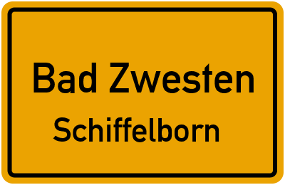 Straßenverzeichnis Bad Zwesten Schiffelborn