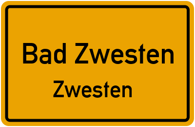 Straßenverzeichnis Bad Zwesten Zwesten