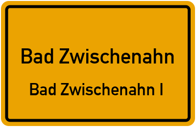 Straßenverzeichnis Bad Zwischenahn Bad Zwischenahn I