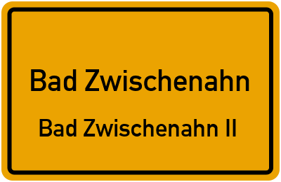 Straßenverzeichnis Bad Zwischenahn Bad Zwischenahn II