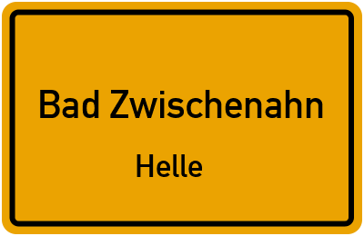 Straßenverzeichnis Bad Zwischenahn Helle
